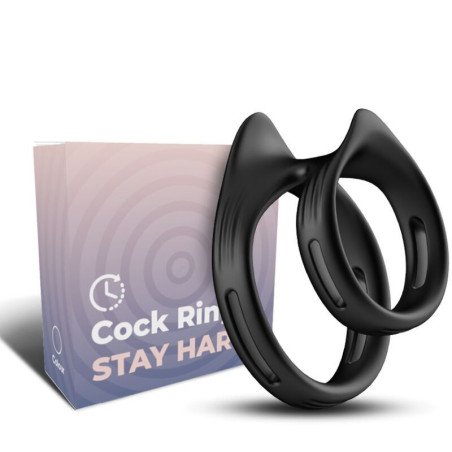 ARMONY - ANILLO DOBLE ELÁSTICO DUALRING NEGRO