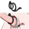 ARMÓNICA - ANILLO ANAL DOBLE CON COLA NEGRO