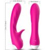 ARMONY - VIBRADOR ROMÁNTICO CON ESTIMULADOR FUCSIA