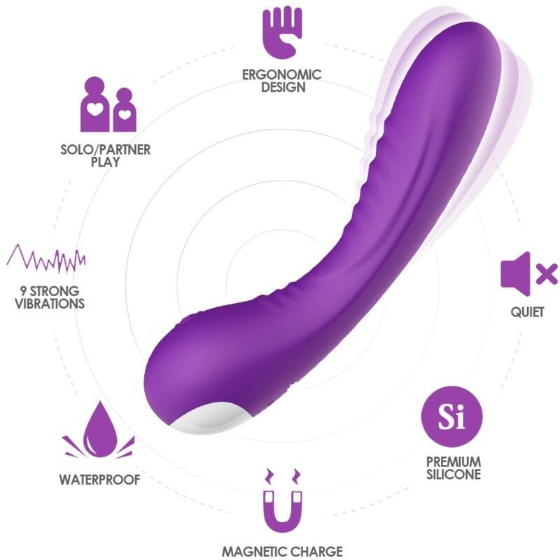 ARMONY - VIBRADOR LEGEND DE SILICONA MORADA