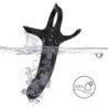 ARMONY - DILDO CON ANILLO Y VIBRADOR NEGRO