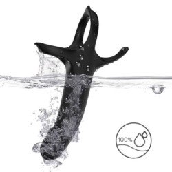 ARMONY - DILDO CON ANILLO Y VIBRADOR NEGRO