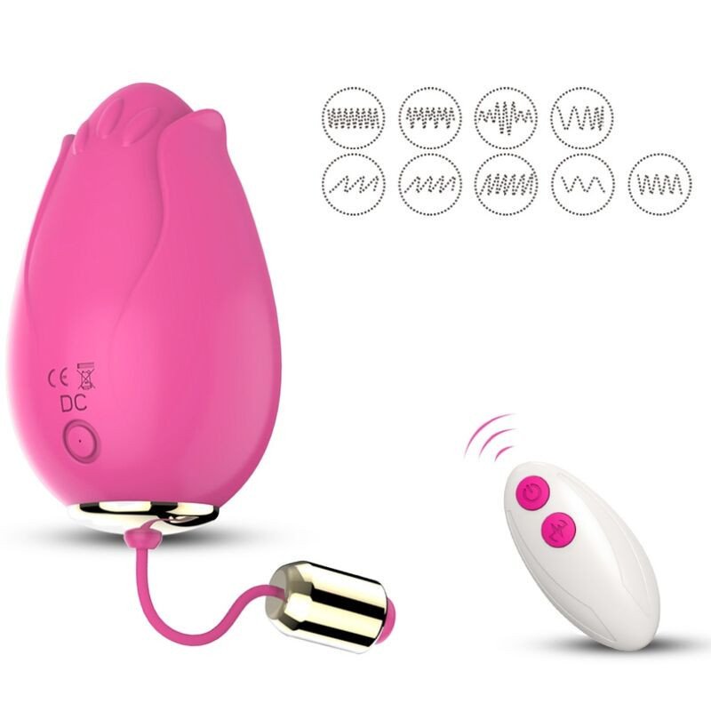 ARMONY - VIBRADOR DE HUEVO MANDALA PARA PUNTO G CON CONTROL REMOTO FUCSIA