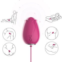 ARMONY - VIBRADOR DE HUEVO MANDALA PARA PUNTO G CON CONTROL REMOTO FUCSIA