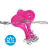 ARMONY - PINZAS MAGNÉTICAS VIBRATORIAS PARA PEZONES CON FORMA DE CONEJO, COLOR ROSA