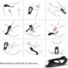 ARMONY - ANILLO VIBRADOR DOBLE VEYRON PARA PAREJAS, COLOR NEGRO