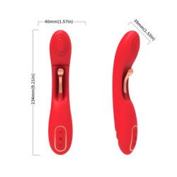 ARMONY - VIBRADOR CON LENGUA OSCILANTE ROJA
