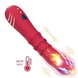 ARMONY - VIBRADOR DILDO ESTIMULADOR TERMOAJUSTABLE ROJO