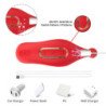 ARMONY - VIBRADOR ANAL PARA BRAGUITAS, ESTIMULADOR DEL PUNTO C Y G, CONTROL REMOTO, ROJO