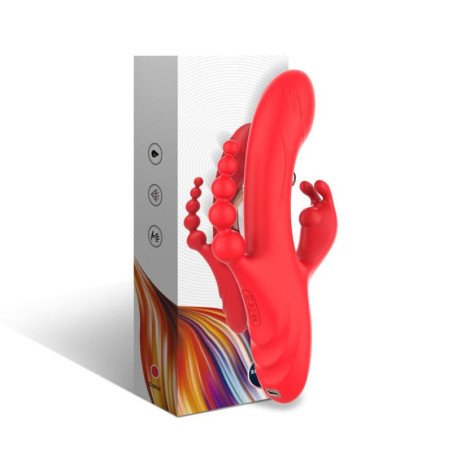 ARMONY - VIBRADOR ESTIMULADOR DEL PUNTO G Y DEL CLÍTORIS ROJO