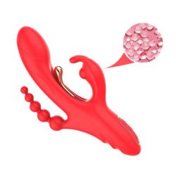 ARMONY - VIBRADOR ESTIMULADOR DEL PUNTO G Y DEL CLÍTORIS ROJO