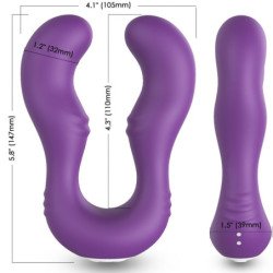 ARMONY - VIBRADOR SERAPH CON DOBLE CONTROL REMOTO MORADO