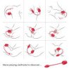 ARMONY - PINK 2 IN 1 SUCTION STIMULATOR & VIBRATOR 10 MODES WITH RED TAIL