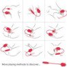 ARMONY - 3-IN-1 PINK, STIMULATOR, SUCTION AND UP&DOWN WITH RED TAIL