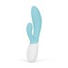 LELO - VIBRADOR DOBLE INA TWIST CONEJO PARA PUNTO G Y CLÍTORIS AZUL