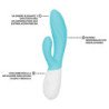 LELO - VIBRADOR DOBLE INA TWIST CONEJO PARA PUNTO G Y CLÍTORIS AZUL