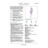 LELO - VIBRADOR DOBLE INA TWIST CONEJO PARA PUNTO G Y CLÍTORIS AZUL