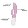 LELO - VIBRADOR DOBLE INA TWIST CONEJO PARA EL PUNTO G Y EL CLÍTORIS ROSA