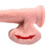 KING COCK PLUS - DILDO REALISTA DE TRIPLE DENSIDAD CON TESTÍCULOS OSCILANTES, 23 CM DE CARNE