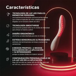 LELO - MONA SPECTRA MASAJEADOR ÍNTIMO DE LUZ ROJA RECARGABLE CONTROLADO POR APP