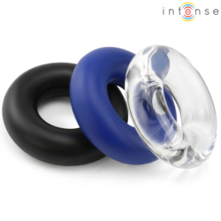 INTENSO - JUEGO DE 3 ANILLOS PARA PENE DE WICK, VARIOS COLORES