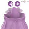 INTENSO - ESTIMULADOR DE CLÍTORIS CON FORMA DE FLOR DE AZALEA, 10 VIBRACIONES, COLOR MORADO