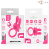 INTENSO - ANILLO VIBRATORIO PARA PENE HOPPS CON ESTIMULACIÓN CLITORAL ROSA
