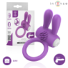 INTENSO - ANILLO VIBRATORIO PARA PENE HOPPS CON ESTIMULACIÓN CLITORAL MORADO