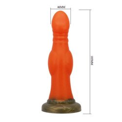 POWER MONSTERS - BLAZEHEART CHARGER DILDO DE SILICONA FANTASÍA 18,5 CM Ø 4,5 CM