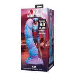 POWER MONSTERS - DILDO DE SILICONA DE FANTASÍA ALIENÍGENA 20,5 CM Ø 4,8 CM