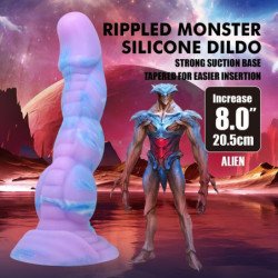 POWER MONSTERS - DILDO DE SILICONA DE FANTASÍA ALIENÍGENA 20,5 CM Ø 4,8 CM