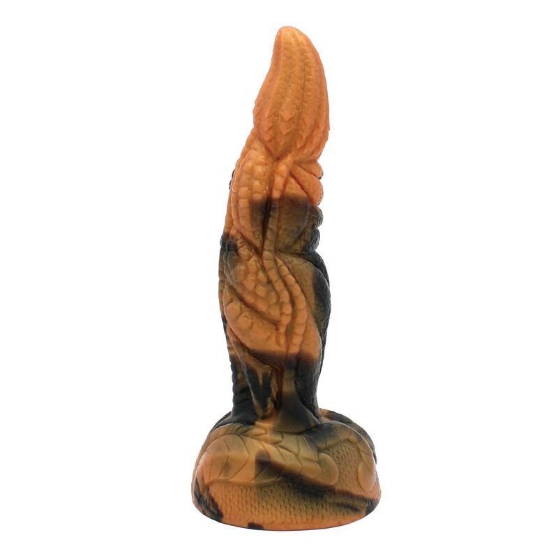 POWER MONSTERS - DILDO DE SILICONA DE FANTASÍA BICOLOR TIRANOSAURIO 20,5 CM Ø 5 CM