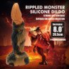 POWER MONSTERS - DILDO DE SILICONA DE FANTASÍA BICOLOR TIRANOSAURIO 20,5 CM Ø 5 CM