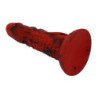 POWER MONSTERS - DILDO DE FANTASÍA DE MINOTAURO CON VENTOSA 21 CM Ø 5 CM ROJO Y NEGRO