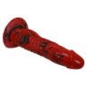 POWER MONSTERS - DILDO DE FANTASÍA DE MINOTAURO CON VENTOSA 21 CM Ø 5 CM ROJO Y NEGRO