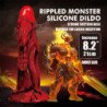 POWER MONSTERS - DILDO DE FANTASÍA DE MINOTAURO CON VENTOSA 21 CM Ø 5 CM ROJO Y NEGRO