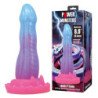 POWER MONSTERS - DILDO DE FANTASÍA VOID PYTHON CON VENTOSA 20,5 CM Ø 5,2 CM AZUL, MORADO Y ROSA