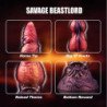 POWER MONSTERS - SAVAGE BEASTLOR DILDO DE SILICONA TRICOLOR FANTASÍA 24 CM Ø 5 CM