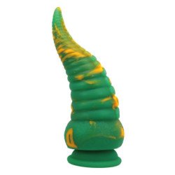 MONSTRUOS DE PODER - COLOSO ABISAL, DILDO DE SILICONA BICOLOR DE FANTASÍA, 22,5 CM Ø 6 CM