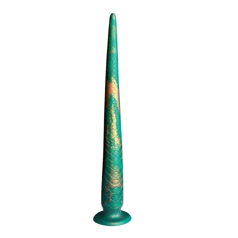 POWER MONSTERS - WILDWYRM TAIL DILDO DE SILICONA BICOLOR FANTASÍA 47 CM Ø 4 CM