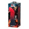 MONSTRUOS DE PODER - GOLIATO INFERNAL, DILDO DE SILICONA BICOLOR DE FANTASÍA, 25 CM Ø 6 CM