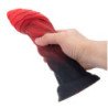 MONSTRUOS DE PODER - GOLIATO INFERNAL, DILDO DE SILICONA BICOLOR DE FANTASÍA, 25 CM Ø 6 CM