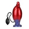 MONSTRUOS DE PODER - DILDO DE SILICONA INFLABLE BICOLOR SHADOW BEHEMOTH 22 CM Ø 5 CM