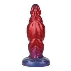 MONSTRUOS DE PODER - DILDO DE SILICONA INFLABLE BICOLOR SHADOW BEHEMOTH 22 CM Ø 5 CM
