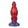 MONSTRUOS DE PODER - DILDO DE SILICONA INFLABLE BICOLOR SHADOW BEHEMOTH 22 CM Ø 5 CM