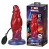 MONSTRUOS DE PODER - DILDO DE SILICONA INFLABLE BICOLOR SHADOW BEHEMOTH 22 CM Ø 5 CM