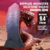 POWER MONSTERS - DILDO DE SILICONA DE FANTASÍA BICOLOR DE DREADFUL FIEND 24 CM Ø 6 CM