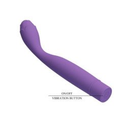 PRETTY LOVE - VIBRADOR FLEXIBLE PARA EL PUNTO G HENRY, COLOR MORADO