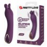 PRETTY LOVE - VIBRADOR RECARGABLE LUNAO 10 FUNCIONES MORADO