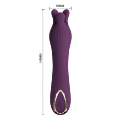 PRETTY LOVE - VIBRADOR RECARGABLE LUNAO 10 FUNCIONES MORADO